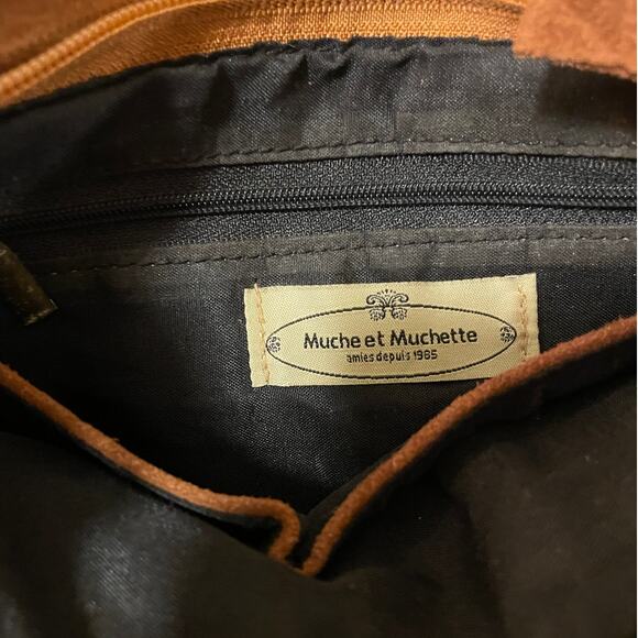 Muche et Muchette Fringe Suede Crossbody Bag | Boho Braided Strap, Festival - Picture 5 of 7